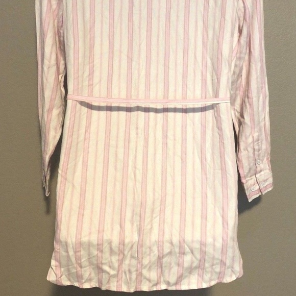 Melissa McCarthy Seven7 Women's Pink Striped Button Up Tunic Top 0X/XXL - Picture 11 of 16